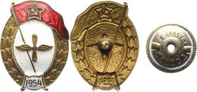 Russia - USSR Badge Military Aviation College 1954 Pobeda Moscow
Bronze; Enamel; Rare