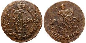 Russia Polushka 1795 KM RR
Bit# 853(R1); Suzun Mint; Copper 2.10g 20x19mm; Petrov-2.75 rubles; Ilyin-5 rubles; XF/aUNC
