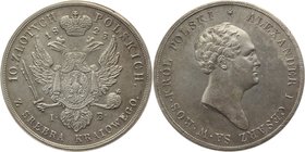 Russia - Poland 10 Zloty 1823 IB Collector Copy
Bit# 822; Silver 31,00g.