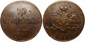 Russia 10 Kopeks 1832 CM R
Bit# 649(R); Сopper g mm; Suzun Mint; Mintage 510.000; Petrov-1.5 Roubles; Ilyin-1 Rouble;VF/XF