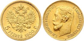 Russia 5 Roubles 1900 ФЗ
Bit# 26; Gold (.900) 4.30g
