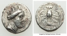 PONTUS. Amisus. Ca. 3rd-2nd centuries BC. AR hemidrachm (11mm, 1.63 gm, 11h). VF. Head of Hera right, wearing turreted crown / Owl standing facing on ...