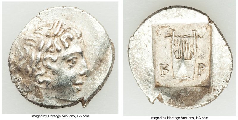 LYCIAN LEAGUE. Cragus. Ca. 1st century BC. AR hemidrachm (15mm, 1.76 gm, 12h). X...