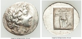 LYCIAN LEAGUE. Masicytes. Ca. 1st century BC. AR hemidrachm (16mm, 1.83 gm, 12h). Choice XF. Series 1. Laureate head of Apollo right; Λ-Y below / M-A,...