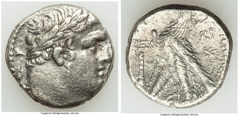 PHOENICIA. Tyre. Ca. 126/5 BC-AD 65/6. AR shekel (23mm, 12.38 gm, 2h). VF, metal...