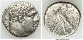 PHOENICIA. Tyre. Ca. 126/5 BC-AD 65/6. AR shekel (23mm, 12.38 gm, 2h). VF, metal surface cracking. Dated Civic Year 161 (AD 35/6). Laureate bust of Me...