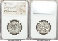 SYRIA. Antioch. Augustus (27 BC-AD 14). AR tetradrachm (28mm, 14.95 gm, 12h). NGC Choice XF 4/5 - 3/5. Dated year 27 of the Actian Era and Cos. XII (5...