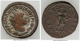 Florian (AD 276) AE antoninianus (22mm, 3.74 gm, 11h). XF. Lugdunum, 2nd officina, AD 276. IMP C M AN FLORIANVS P F AVG, radiate, draped, and cuirasse...