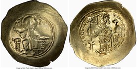 Nicephorus III Botaniates (AD 1078-1081). EL histamenon nomisma (29mm, 4.40 gm, 6h). NGC VF 5/5 - 4/5. Constantinople. IC-XC (barred), Christ seated f...