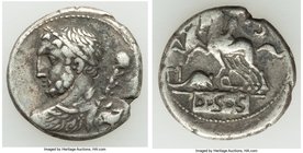 ANCIENT LOTS. Roman Republic. 112-68 BC. Lot of two (2) AR denarii. VF. Includes: Ti. Quinctius (112-111 BC), Desultor riding left // P. Sulpicius Gal...