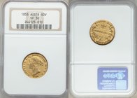 Victoria gold Sovereign 1858-SYDNEY VF30 NGC, Sydney mint, KM4. AGW 0.2353 oz.

HID09801242017