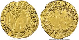 Metz. City gold Florin (Goldgulden) ND (1563-1620) VF Details (Mount Removed) NGC, Fr-164a. 23.4mm. 3.14gm. St. Stephen with stein and palm branch wit...