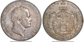 Prussia. Friedrich Wilhelm IV 2 Taler 1843-A XF Details (Rim Damage) NGC, Berlin mint, KM440.2, Dav.-771. 

HID09801242017