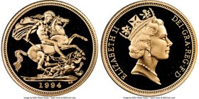 Elizabeth II gold Proof 1/2 Sovereign 1994 PR70 Ultra Cameo NGC, KM942. AGW 0.1176 oz. 

HID09801242017
