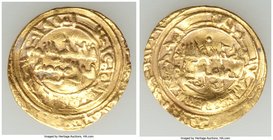 Fatimid. al-Hakim (AH 386-411 / AD 996-1021) gold Dinar ND VF, No mint, A-709.2. 21.2mm. 4.10gm. 

HID09801242017