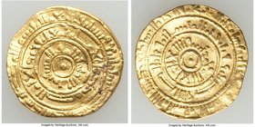 Fatimid. al-Mustansir (AH 427-487 / AD 1036-1094) gold Dinar AH 464 (AD 1071/2) VF, Misr mint, A-719A. 20.5mm. 4.21gm. 

HID09801242017