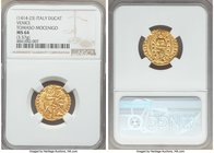 Venice. Tomaso Mocenigo gold Ducat ND (1414-1423) MS64 NGC, Fr-1231, Paolucci-1, CNI-VIIa.21. 3.57gm. TOM • MOCЄNIGO | • S | • M | • V | Є | N | Є | T...