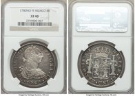 Charles III 8 Reales 1780 Mo-FF XF40 NGC, Mexico City mint, KM106.2. Pleasing coin with argent and anthracite toning. 

HID09801242017