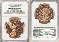 Estados Unidos gold Proof "Bicentennial" 200 Pesos 2010-Mo PR68 Ultra Cameo NGC, Mexico City mint, KM932. AGW 1.2057 oz. 

HID09801242017