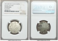 Java. British Administration Rupee AH 1228 (Erroneously Dated AH 1668 / 1813/4) XF Details (Cleaned) NGC, KM247a. British United East India Company is...