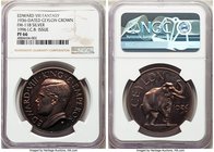 Pair of Certified silver Proof Medallic Fantasy Crowns NGC, 1) Ceylon: British Colony. Edward VIII silver Proof Fantasy Crown 1936 - PR66, FM-118, 199...