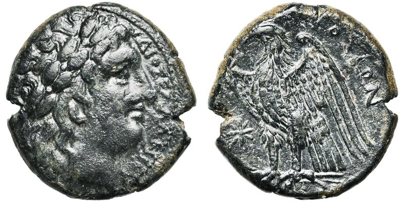 SICILE, SYRACUSE, Hicétas (288-279), AE bronze, 287-279 av. J.-C. D/ ΔIOΣ EΛΛANI...