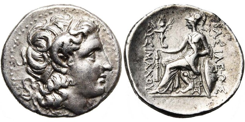 ROYAUME DE THRACE, Lysimaque (306-281), AR drachme, Ephèse. D/ T. diad. d''Alexa...