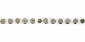 POSTUME (259-268), lot de 6 p.: antoniniens (5), R/ L''empereur ten. une lance et un globe, Hercule Pacifer, Moneta (2), Providentia; Septime Sévère, ...