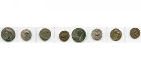 lot de 4 bronzes provinciaux: Achaïe, Patras, Auguste divinisé (sous le règne de Tibère), R/ Homme menant deux boeufs; Pont, Amasie, Antonin le Pieux,...