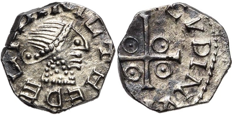 MEROVINGIENS, AR denier, vers 670-750, atelier indéterminé. Monétaire Hedelmaric...