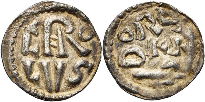 CAROLINGIENS, Charlemagne (768-814), AR denier, 768-793/794, Dorestad (Wijk-bij-...