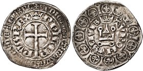 FRANCE, Royaume, Philippe VI de Valois (1328-1350), AR gros à la queue, 1348-1349. D/ Croix latine coupant la légende intérieure à 6h : (couronne) PHI...