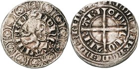 BRABANT, Duché, Jeanne et Wenceslas (1355-1383), AR gros au lion (compagnon ou lakengeld), 1357-1363, Vilvorde. D/ + MONETA FILFD.'' Lion rampant à g....