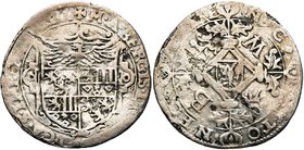 CAMBRAI, Archevêché, Maximilien de Berghes (1556-1570), AR 2 1/2 patards (demi-sprenger), s.d. (1556-1559). Au titre d''évêque. D/ Ecu dans un cartouc...