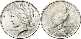 ETATS-UNIS, 1 dollar, 1928. Peace.

presque Fleur de Coin / about Uncirculated
