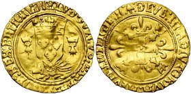 FRANCE, Royaume, Louis XII (1498-1515), AV écu d''or au porc-épic de Bretagne, Nantes (N final et pointe de flèche). 2e type. D/ Ecu de France couronn...