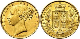 GRANDE-BRETAGNE, Victoria (1837-1901), AV souverain à l''écu, 1866. S. 3853; Fr. 387i. Coin nr. 27.

Très Beau / Very Fine