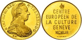 SUISSE, AV médaille, 1953. Centre européen de la Culture à Genève. 32,24g Titre 0,900.

Superbe / Extremely Fine