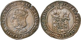 PAYS-BAS MERIDIONAUX, Cu jeton, s.d. (1489 ?), Bruges. Généraux maîtres de la Monnaie de Flandre. D/ (lion) IETTOIRS DES IENERAVS MAISTRE B. couronné ...