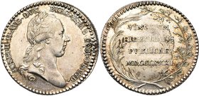 PAYS-BAS MERIDIONAUX, AR jeton, 1781, Th. van Berckel. Inauguration de Joseph II en Brabant et en Flandre. Premier module. D/ T. l. à d. R/ Dans une c...