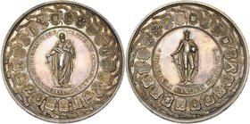 ALLEMAGNE, AR médaille, 1801, Loos. Siège vacant du chapitre de Munster. D/ L''apôtre saint Paul deb. de f., entouré de 21 écussons de chanoines. R/ C...