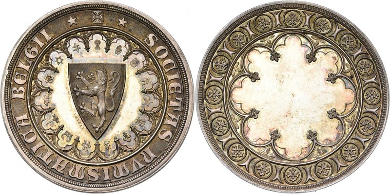 BELGIQUE, AR médaille, s.d. (1842), Veyrat. Société royale de Numismatique de Be...