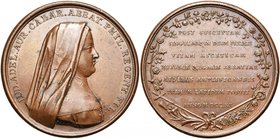 FRANCE, AE médaille, 1720, Leblanc. Louise-Adélaïde d''Orléans, fille du régent, abbesse de Chelles. D/ B. voilé à d. R/ Inscription en sept lignes da...