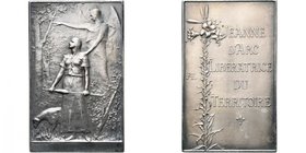 FRANCE, AR plaquette, s.d., Dupuis. Jeanne d''Arc, libératrice du territoire. D/ La jeune bergère de Domrémy entendant l''archange saint Michel qui lu...