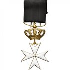 ITALIE, VATICAN, Ordre souverain militaire de Malte, croix de chevalier de grâce magistrale du modèle international, bijou de commandeur (79 mm, métal...