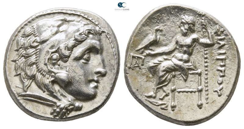 Kings of Macedon. 'Kolophon'. Philip III Arrhidaeus 323-317 BC. In the types of ...