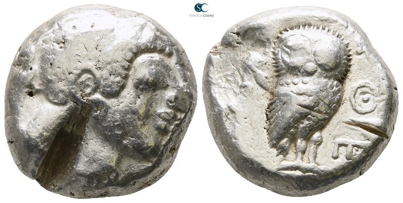Attica. Athens circa 500-480 BC. 
Tetradrachm AR

21mm., 16,88g.

Archaic h...