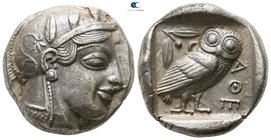 Attica. Athens circa 470-465 BC. Transitional issue. Tetradrachm AR