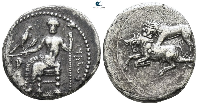 Cilicia. Tarsos. Mazaios, Satrap of Cilicia circa 361-334 BC. 
Stater AR

23m...
