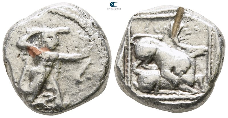 Cyprus. Kition . Azbaal circa 449-425 BC. 
Stater AR

21mm., 11,08g.

Herak...